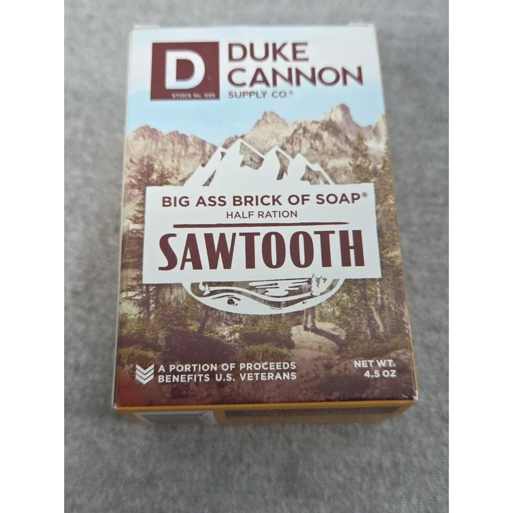 Duke Cannon Supply Co Mens Big Brick of Soap (2) Sawtooth and Midnight Swim NEW